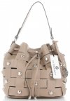 Bőr táska shopper bag Vittoria Gotti földszínű V5867