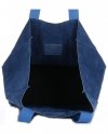 Bőr táska shopper bag Vittoria Gotti kék V8252