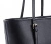 Bőr táska klasszikus Genuine Leather fekete 3303