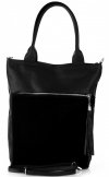 Bőr táska shopper bag Vittoria Gotti fekete V270