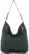 Bőr táska shopper bag Vittoria Gotti palackzöld V3368