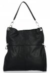 Bőr táska shopper bag Vera Pelle fekete 25