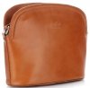 Bőr táska levéltáska Genuine Leather vörös E4098