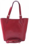 Bőr táska univerzális Genuine Leather 941 piros