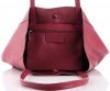 Bőr táska shopper bag Vittoria Gotti bordó V299F
