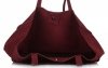 Bőr táska shopper bag Vittoria Gotti bordó V205454