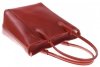 Bőr táska univerzális Genuine Leather 9A vörös