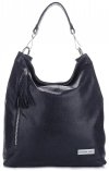 Bőr táska shopper bag Vittoria Gotti tengerkék V8420