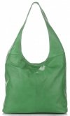 Bőr táska shopper bag Vittoria Gotti zöld V3L