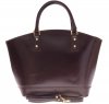 Bőr táska shopper bag Genuine Leather 11A csokoládé