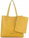 Bőr táska shopper bag Vittoria Gotti mustár V694150