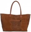Bőr táska kuffer Genuine Leather vörös 80042