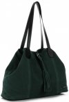 Bőr táska shopper bag Vittoria Gotti palackzöld V3076
