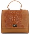 Bőr táska kuffer Genuine Leather vörös 295