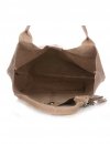 Bőr táska shopper bag Genuine Leather földszínű 777