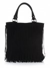 Bőr táska univerzális Genuine Leather fekete 60499