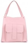 Bőr táska shopper bag Vittoria Gotti rózsaszín 8286