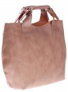 Bőr táska shopper bag Vera Pelle bézs 854