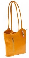 Bőr táska borítéktáska Genuine Leather sárga 491