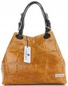 Bőr táska shopper bag Vittoria Gotti vörös V692754