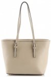 Bőr táska klasszikus Genuine Leather bézs 3303