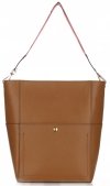 Bőr táska shopper bag Genuine Leather barna K26