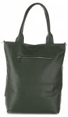Bőr táska shopper bag Vittoria Gotti palackzöld V270
