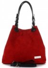 Bőr táska shopper bag Vittoria Gotti piros V90047CH