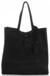 Bőr táska shopper bag Vittoria Gotti fekete V205454