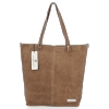 Bőr táska shopper bag Vittoria Gotti földszínű VG41