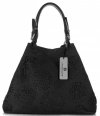 Bőr táska shopper bag Vittoria Gotti fekete V8913