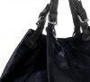 Bőr táska shopper bag Genuine Leather tengerkék 898G