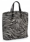 Bőr táska shopper bag Genuine Leather fekete 806576