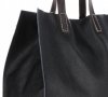 Bőr táska univerzális Genuine Leather fekete 691756