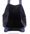 Bőr táska shopper bag Vittoria Gotti tengerkék V8252