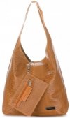 Bőr táska shopper bag Vittoria Gotti vörös V8804