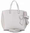 Bőr táska shopper bag Vittoria Gotti világosszürke V6D BIGjsz
