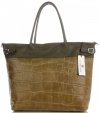 Bőr táska shopper bag Vittoria Gotti zöld V691622