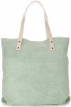 Bőr táska shopper bag Vittoria Gotti menta V8267