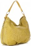 Bőr táska shopper bag Vittoria Gotti sárga V80013