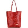 Bőr táska shopper bag Vittoria Gotti piros V299COCO