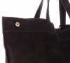Bőr táska shopper bag Vera Pelle csokoládé A19