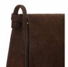 Bőr táska levéltáska Genuine Leather csokoládé 0003