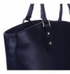 Bőr táska shopper bag Genuine Leather tengerkék 11A