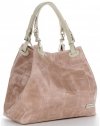 Bőr táska shopper bag Vittoria Gotti púderrózsaszín V692754