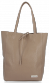 Bőr táska shopper bag Vittoria Gotti földszínű V21E