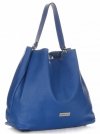Bőr táska shopper bag Vittoria Gotti kobalt V230