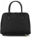 Bőr táska kuffer Genuine Leather fekete 80032