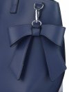 Bőr táska shopper bag Vittoria Gotti kék V6D BIGnje