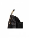 Bőr táska univerzális Genuine Leather fekete 8078